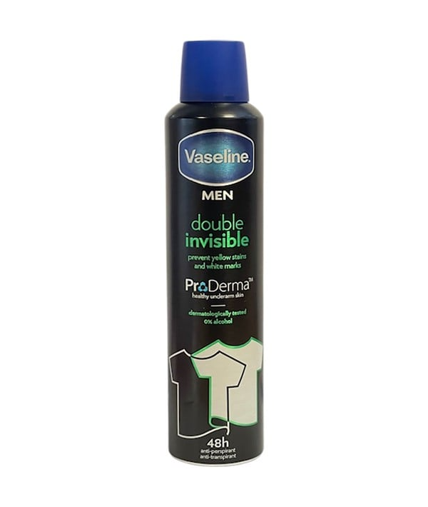 Vaseline Men Double Invisible ProDerma 48H Anti-Perspirant Spray 250 ml – No Marks Protection