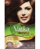 VATIKA HENNA PERMANENT HAIR COLOR DARK BROWN - My Hair And beauty