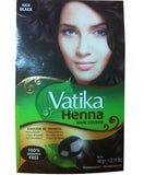 VATIKA HENNA PERMANENT HAIR COLOR RICH BLACK - My Hair And beauty