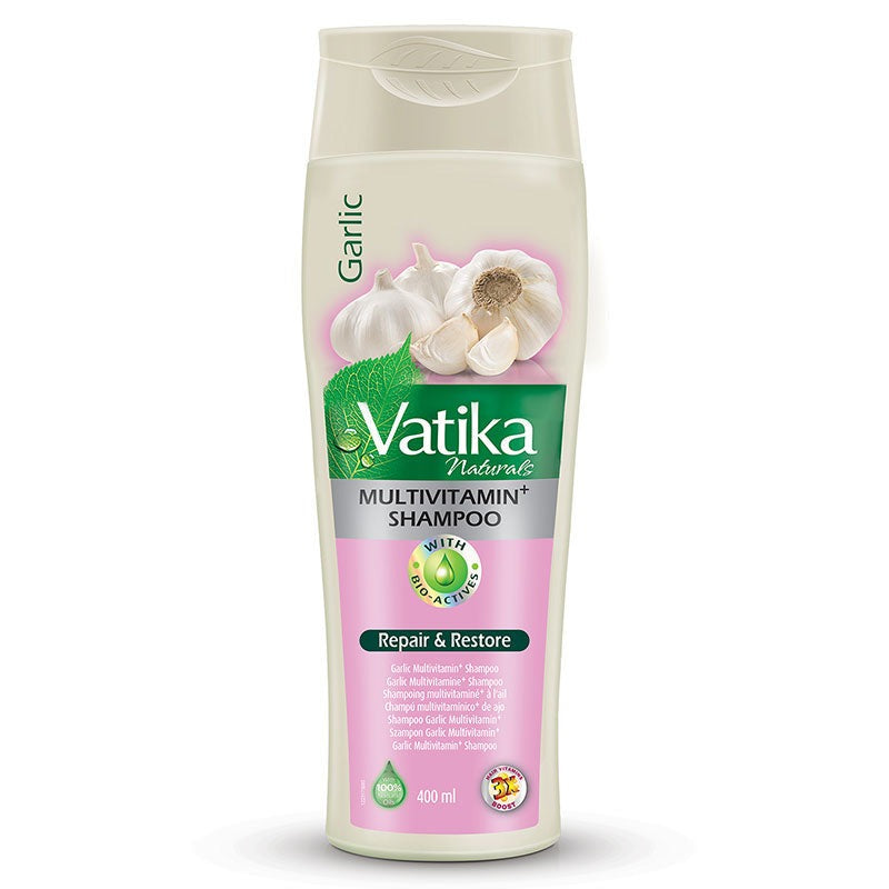 Vatika Naturals Garlic Multivitamin+ Shampoo 400ml – Repair & Restore Hair Cleanser