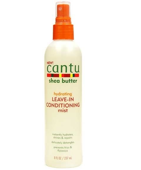 Cantu Shea Butter Hydrating Leave-In Conditioning Mist 237 ml – Lightweight Moisture & Shine Boost