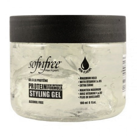 Sof N Free Protein Styling Gel Clear 180 / 500 / 1000 ml– Maximum Hold & Shine Styling Gel