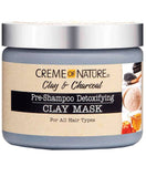 CLAY AND CHARCOAL PRE SHAMPOO DETOXIFYING CLAY MASK