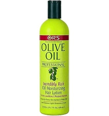 ORS Olive Oil Professional Hair Lotion 680 ml – Moisture Balancing & Heat Protection with Olive, Coconut & Castor Oils