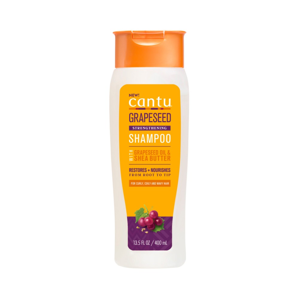 Cantu Grapeseed Strengthening Shampoo 400 ml – Gentle Cleanse & Breakage Reduction