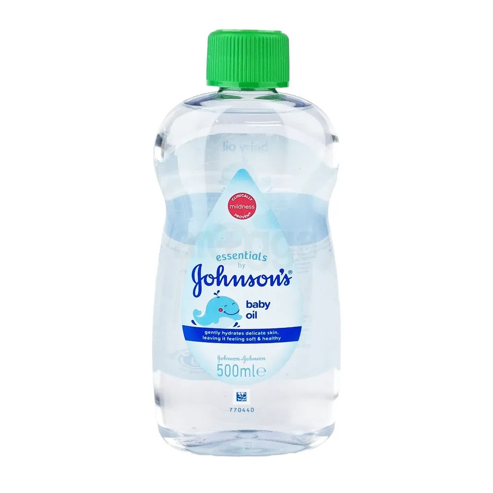 Johnson’s Baby Oil Essentials 500ml – Gentle Hydration for Soft, Healthy Skin