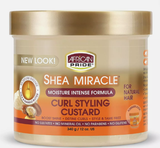 African Pride Shea Miracle Curl Styling Custard 340g