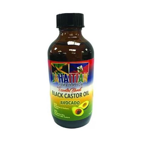 Jahaitian Combination Black Castor Oil with Avocado 4oz – Multi-Purpose Hair & Skin Oil