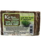 KUZA PERCENT AFRICAN BLACK SOAP WITH SHEA BUTTER AND LEMONGRASS