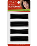 MAGIC COLLECTION JUMBO BOBBY PINS BROWN