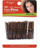 MAGIC COLLECTION BALL TIP HAIR PINS 763BRO