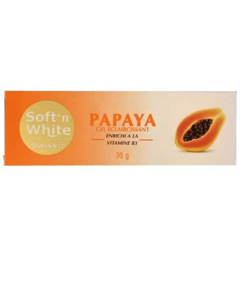 Swiss Soft N White Papaya Lightening Gel 30 g – Vitamin B3 Brightening Care