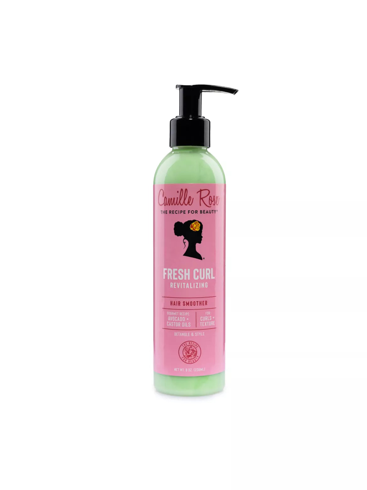 Camille Rose Fresh Curl Revitalizing Hair Smoother 240ml – Avocado and Castor Oil