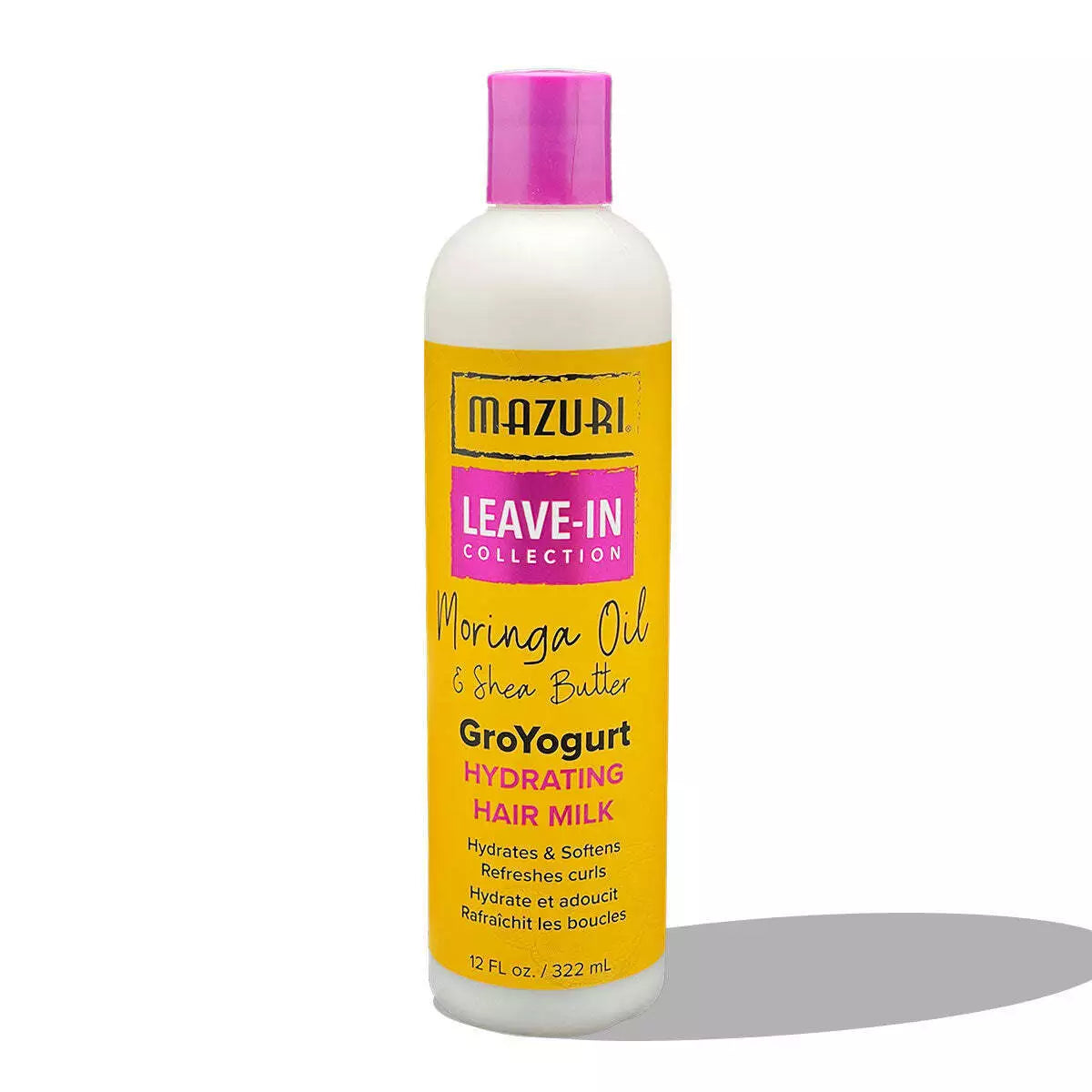 Mazuri Leave-In Collection Groyogurt Hydrating Hair Milk 322ml – Daily Moisture & Curl Softening