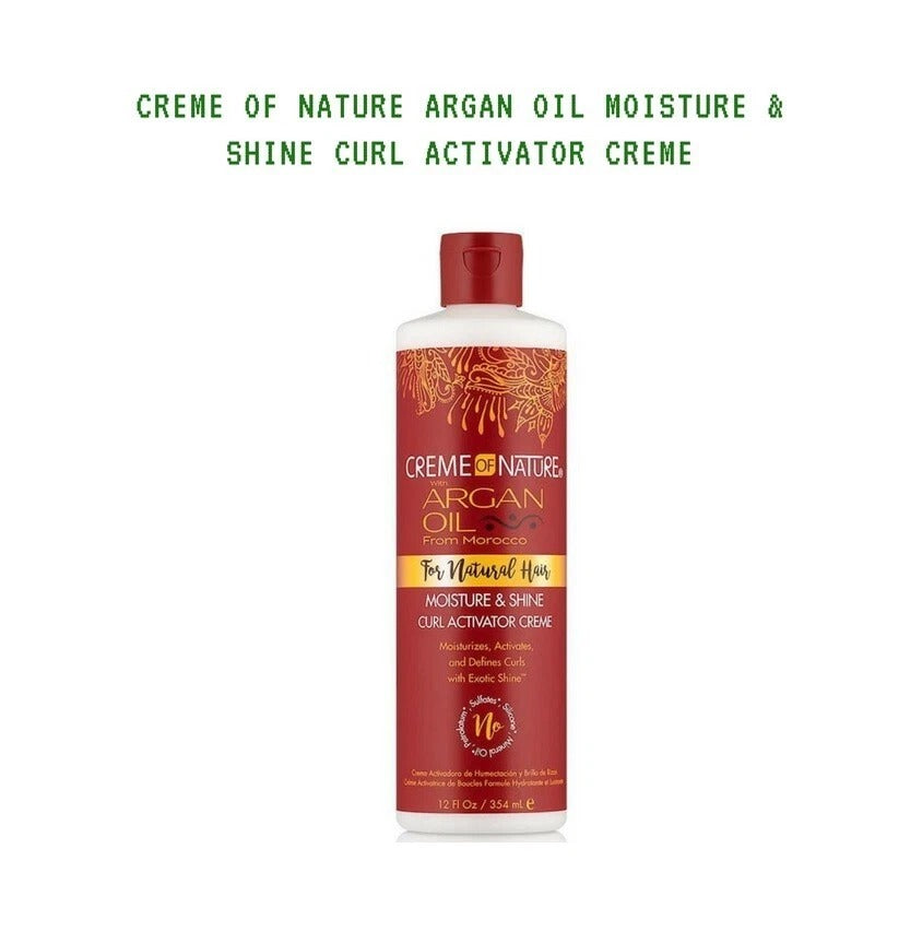 Creme of Nature Argan Oil Curl Activator Creme 354ml – Moisture, Definition & Shine