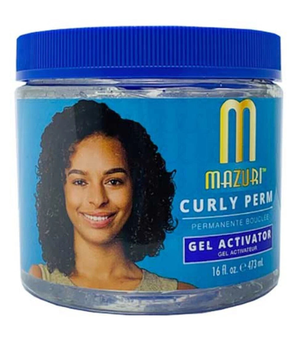 Mazuri Curly Perm Gel Activator 473ml – Curl Definition, Moisture & Frizz Control