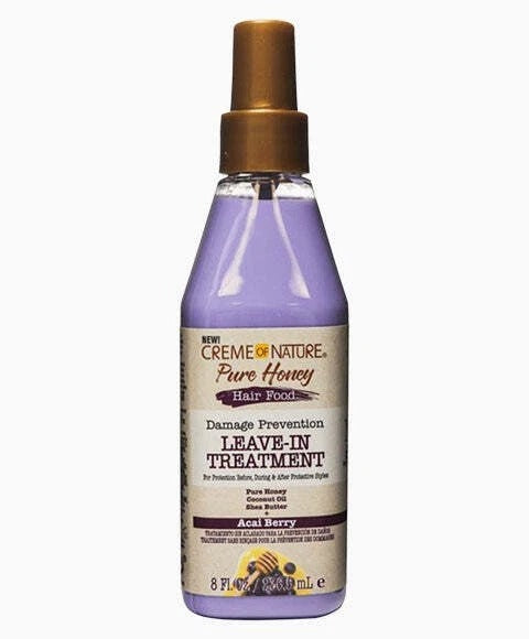 Creme of Nature Pure Honey Acai Berry Leave-In Treatment 236.5ml – Damage Prevention