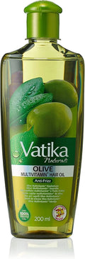Vatika Naturals Olive Enriched Multivitamin Hair Oil 200ml – Anti-Frizz Nourishing Hair Oil