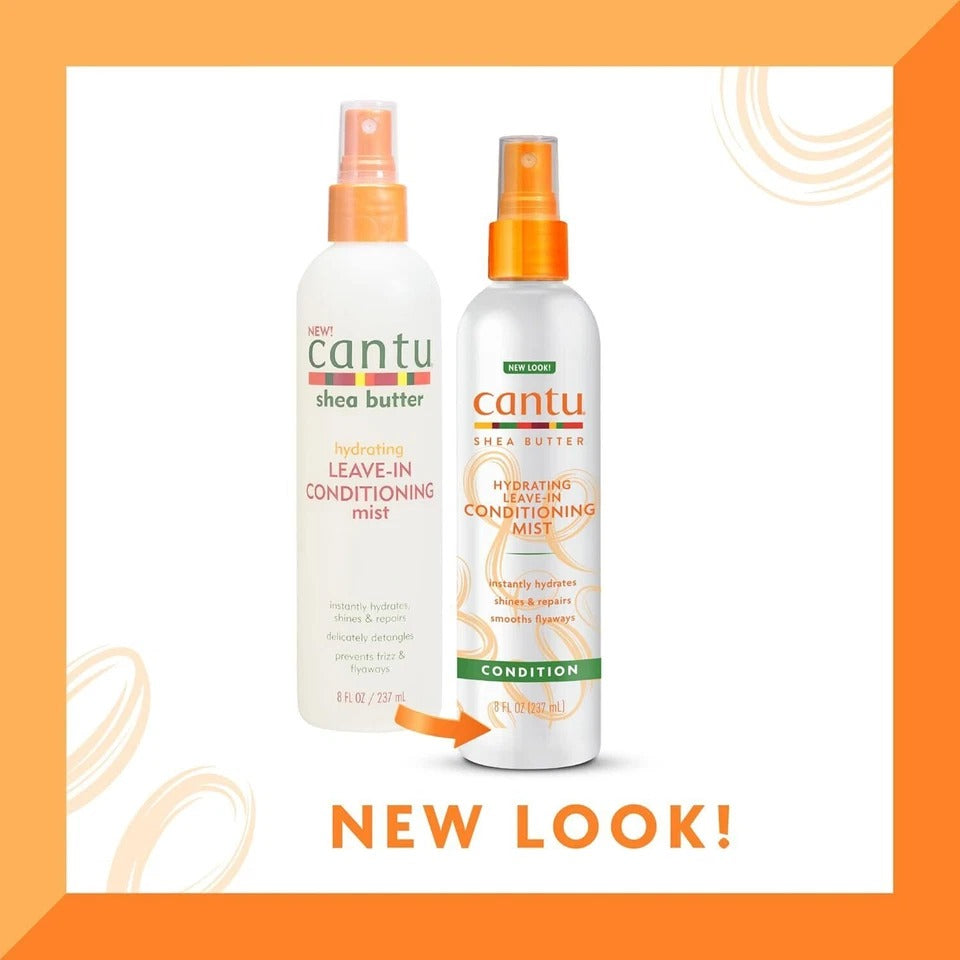 Cantu Shea Butter Hydrating Leave-In Conditioning Mist 237 ml – Instant Moisture Refresh for Natural Hair