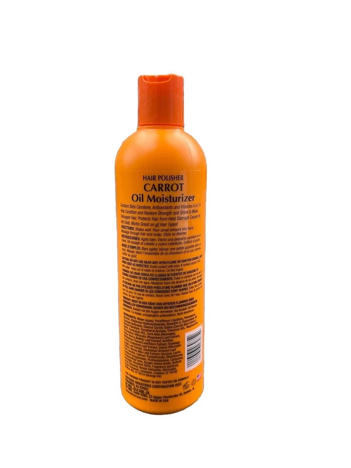 Fantasia IC Hair Polisher Carrot Oil Moisturizer 355 ml – Triple Strength Moisture, Growth & Shine