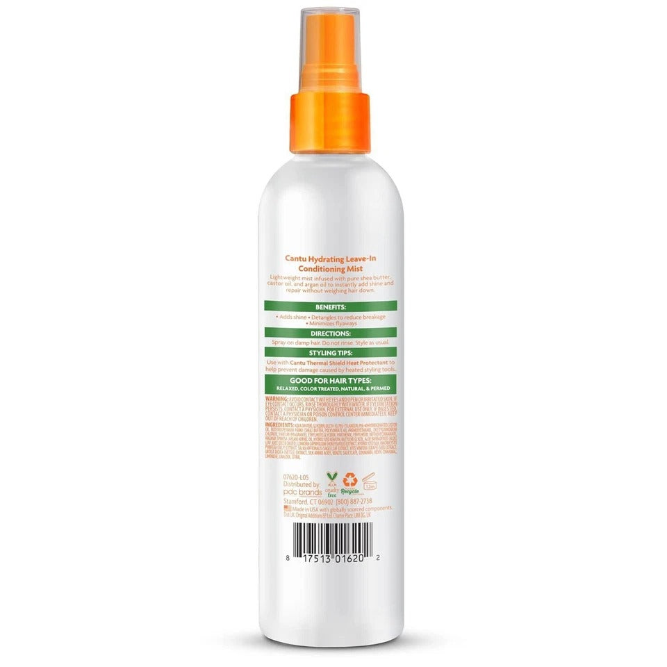 Cantu Shea Butter Hydrating Leave-In Conditioning Mist 237 ml – Instant Moisture Refresh for Natural Hair