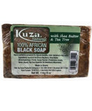 KUZA PERCENT AFRICAN BLACK SOAP WITH SHEA BUTTER AND TEA TREE