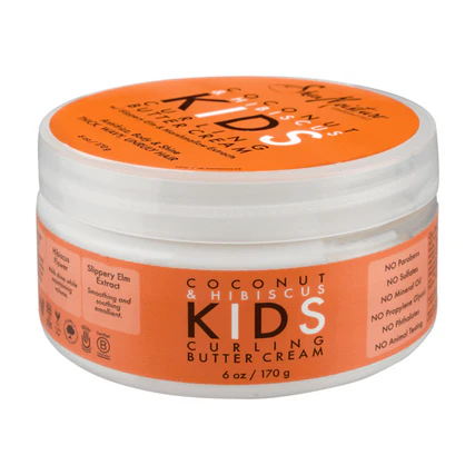 Shea Moisture Coconut & Hibiscus Kids Curling Butter Cream.