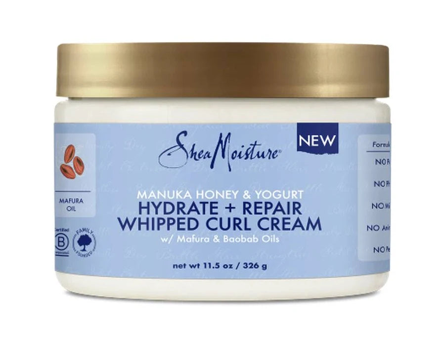 Shea Moisture Manuka Honey & Yogurt Hydrate + Repair Whipped Curl Cream