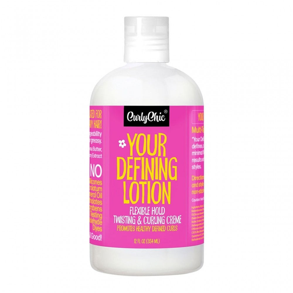 Curly Chic Your Defining Curl Lotion 354 ml – Flexible Hold Twisting & Curling Cream